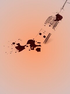 Кровавый usb обои