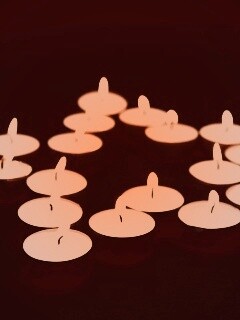 Звезда из свечек обои