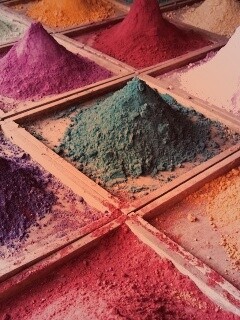 Цветной песко обои