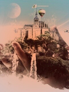 Замок в руке обои