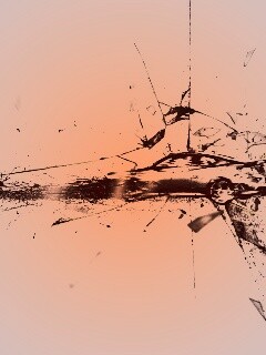 Летящие осколки обои