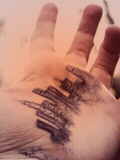 Город на ладони обои