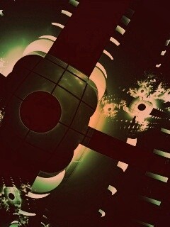 Абстрактные темно-зеленые фигуры обои