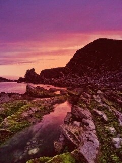 Скалистый берег обои