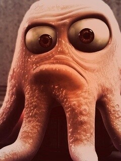 Курящий осьминог обои