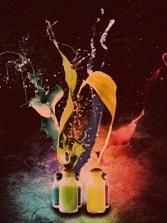 Разливающийеся краски обои