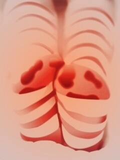 Ножки в полосатых чулках обои