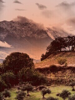 Горный пейзаж обои