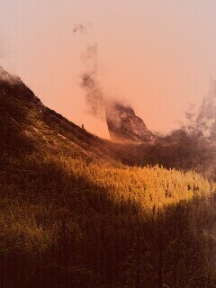 Туман в горах обои