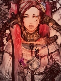 Странная девушка обои