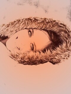 Девушка в снегу обои