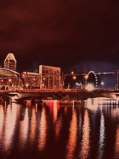 Ночной город обои