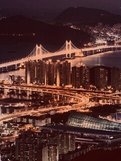 Ночной город обои