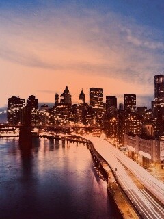 Город светит окнами в ночи обои