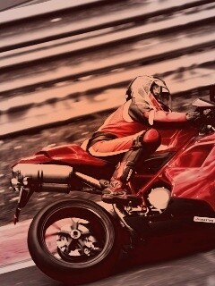 Красный мотоцикл обои