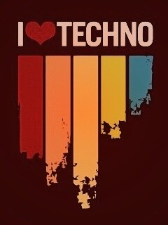 Я люблю техно обои