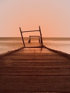 Мостки до горизонта обои