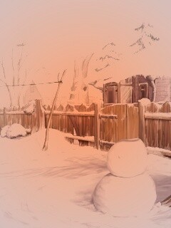 Снеговик обои