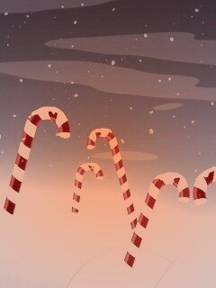 Леденцы в сугробах обои