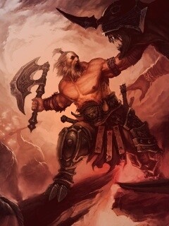 Варвар из Diablo 3 обои