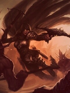 Охотник на демонов из Diablo 3 обои