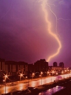 Молния обои