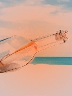 Послание в бутылке обои