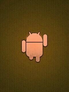 Логотип Android на зеленом фоне обои