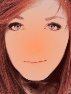 Рыжая в капюшоне обои