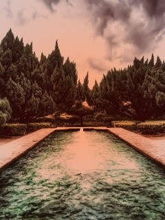 Фонтан в заповеднике обои