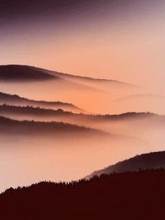 Туманные горы обои