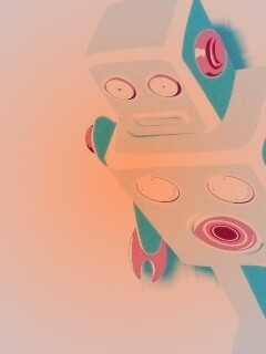 Векторный робот обои