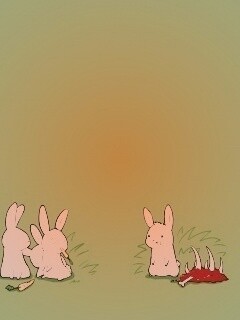 Заяц-каннибал обои