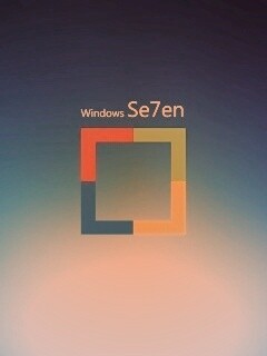 Квадратное лого Windows Seven обои