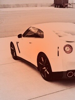 Белый ниссан обои