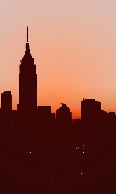 Утренний город обои