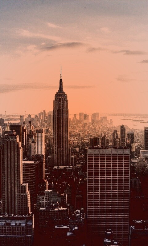 Большой город обои