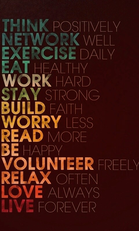 Think possitively обои