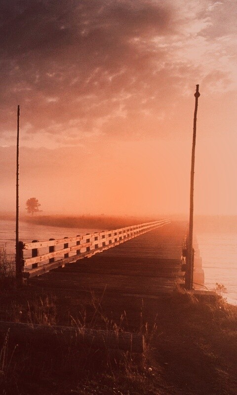 Деревянный мост обои