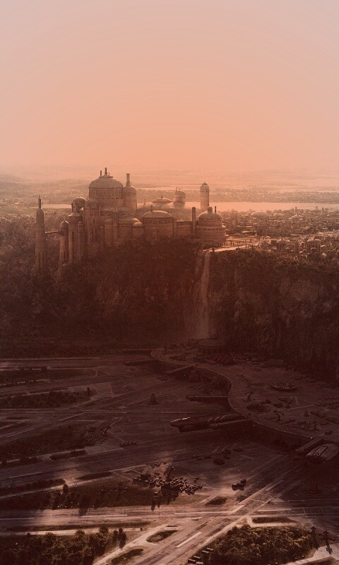 Космопорт в джунглях обои