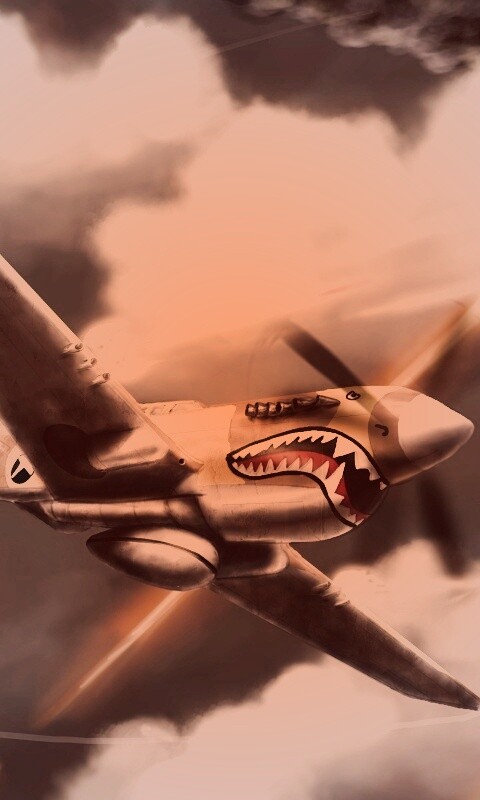 Истребитель акула обои