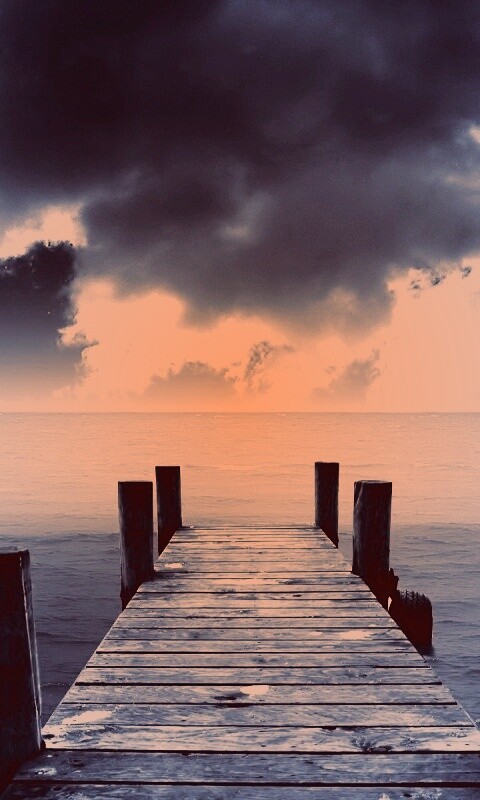 Деревянный причал обои