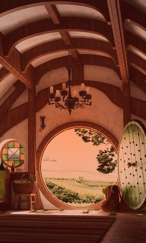 Дом хоббитов обои