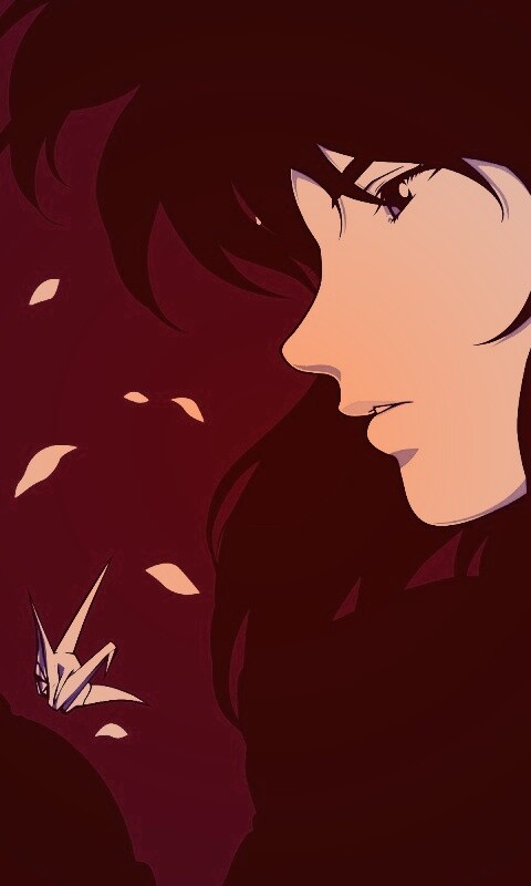 Девушка делает оригами обои