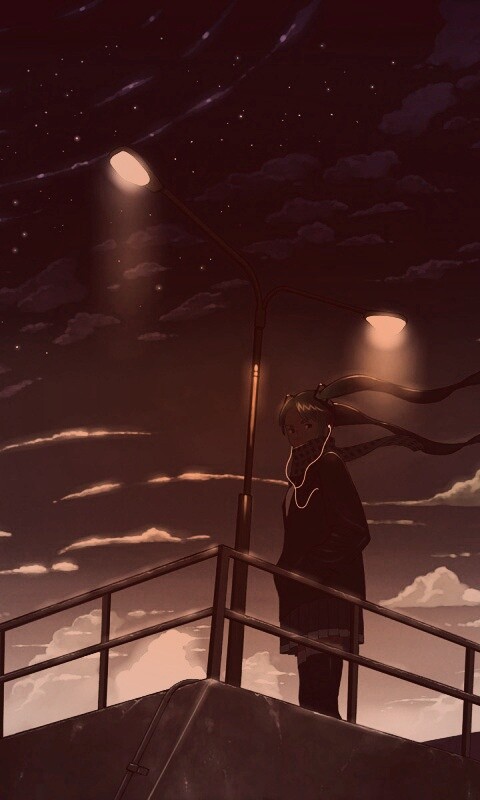 Под фонарем обои