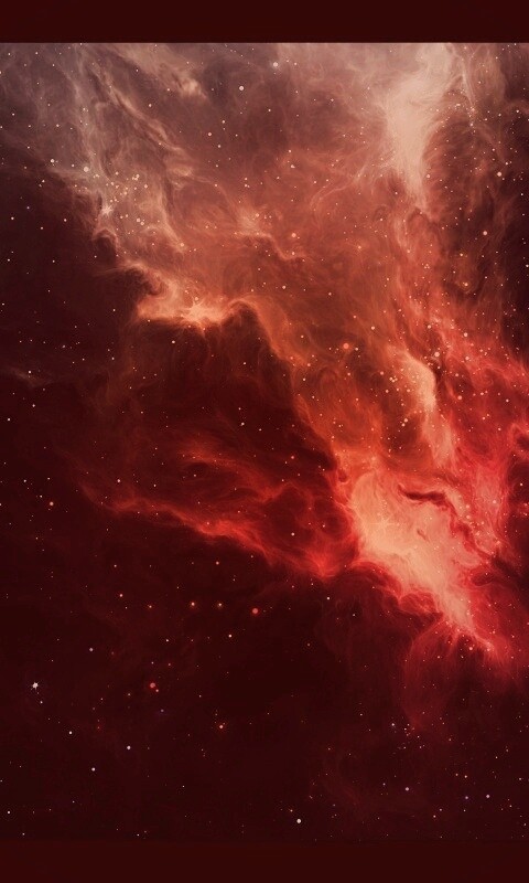 Красная туманность обои