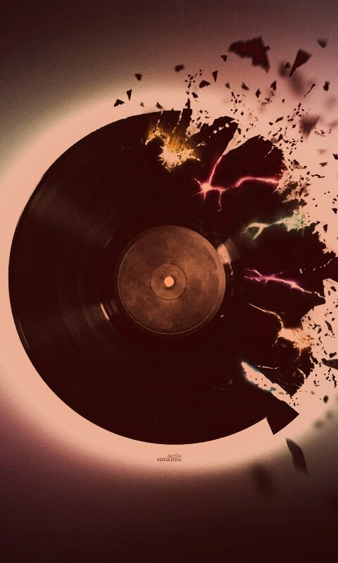 Разрывающийся винил обои