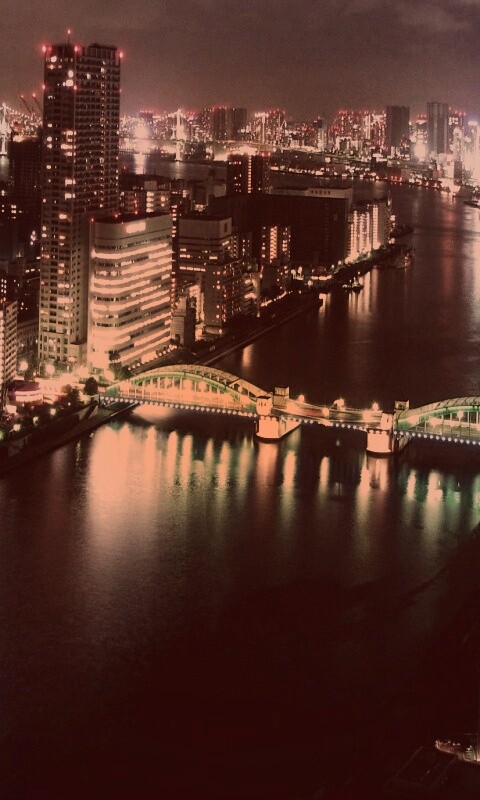 Панорама Токио обои