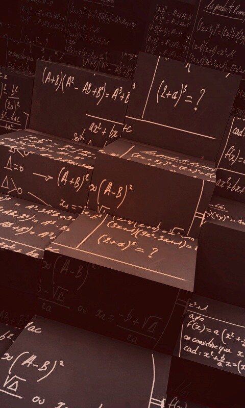 Черные кубы в уравнениях обои