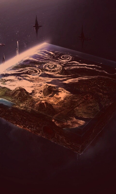 Плоский мир из Homeworld обои